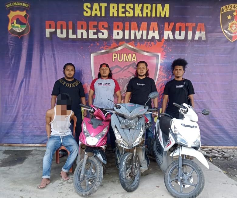 Keluarga Pelaku Teriaki Polisi Maling saat Ciduk Residivis Curanmor di Bima Kota