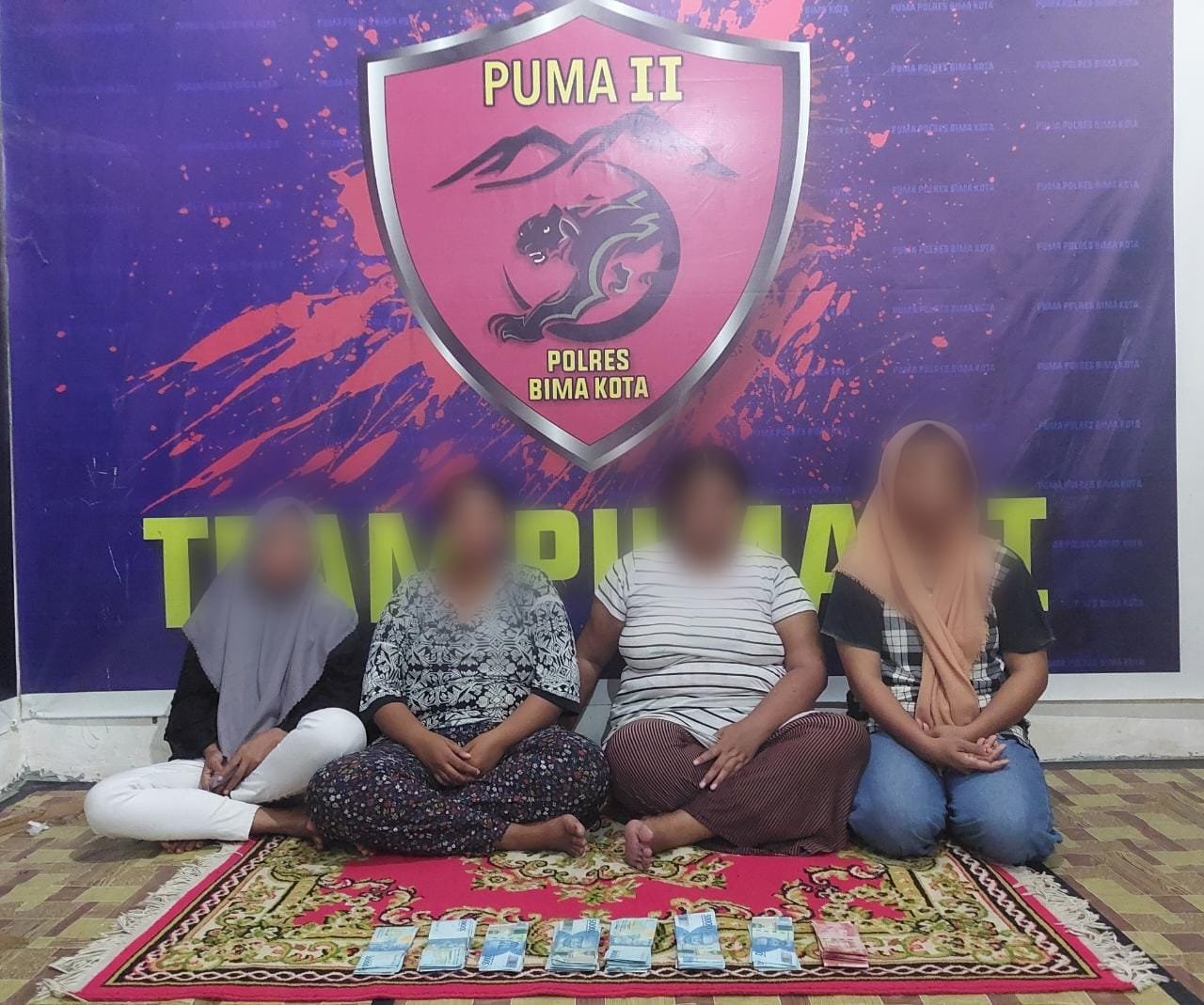 Gasak Uang Tetangga, Komplotan Emak Mak Digelandang Ke Polresta Bima