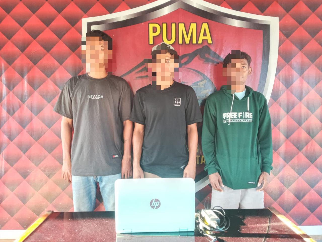 Berhati hatilah Beli Barang Murah, Tiga Pemuda di Bima Kota Diangkut ke Mapolres Karena Beli Laptop Curian
