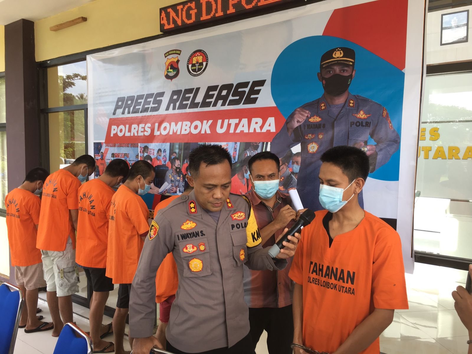 Sebulan Terakhir Polres Lombok Utara Ungkap Lima Kasus,  4 Narkoba dan 1 Penggelapan