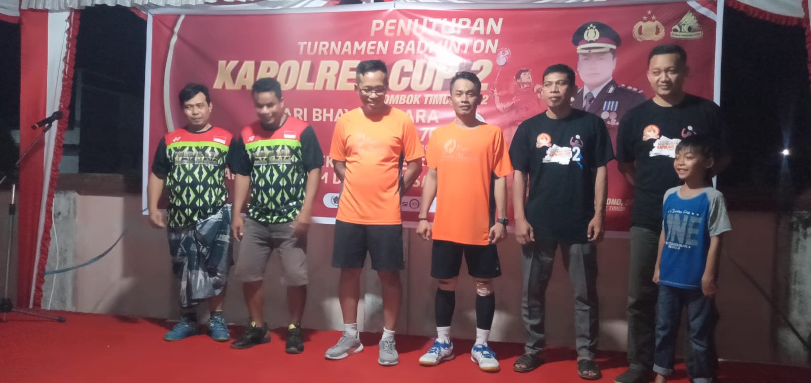 Sekda Lotim Kembali Juara Badminton Kapolres Cup Lotim 2022