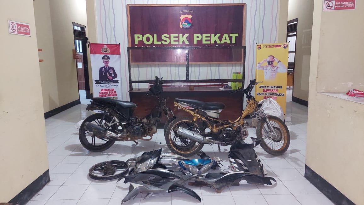 Polsek Pekat Tangkap Dua Pelaku Curanmor