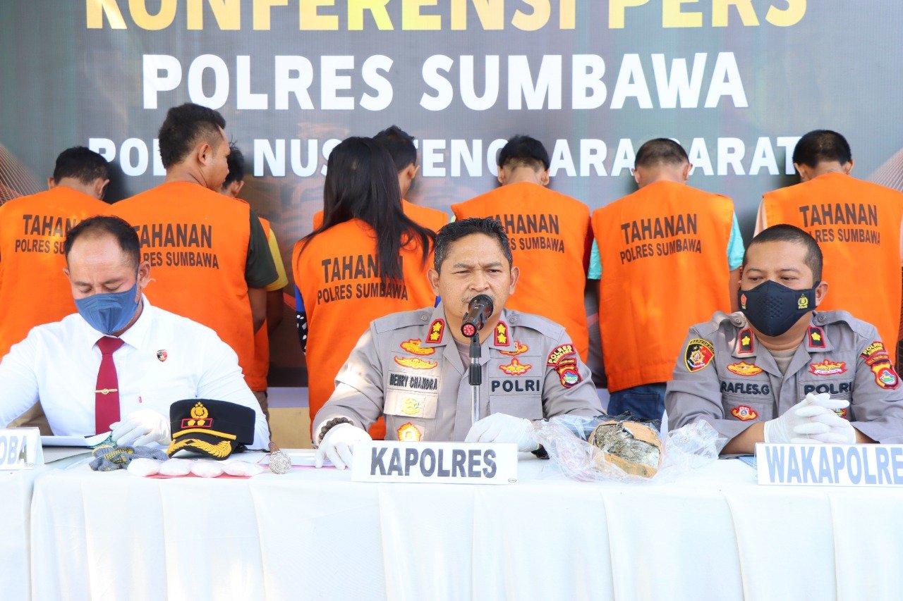 Bravo Kapolres Sumbawa, Satu Bulan Berhasil Ungkap 10 Kasus Narkoba