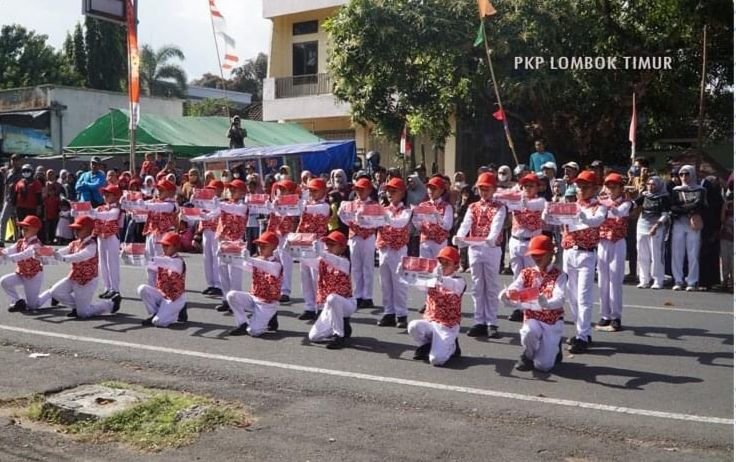 Lomba Gerak Jalan Indah Tingkat SD di Lombok Timur Diikuti 54 Regu