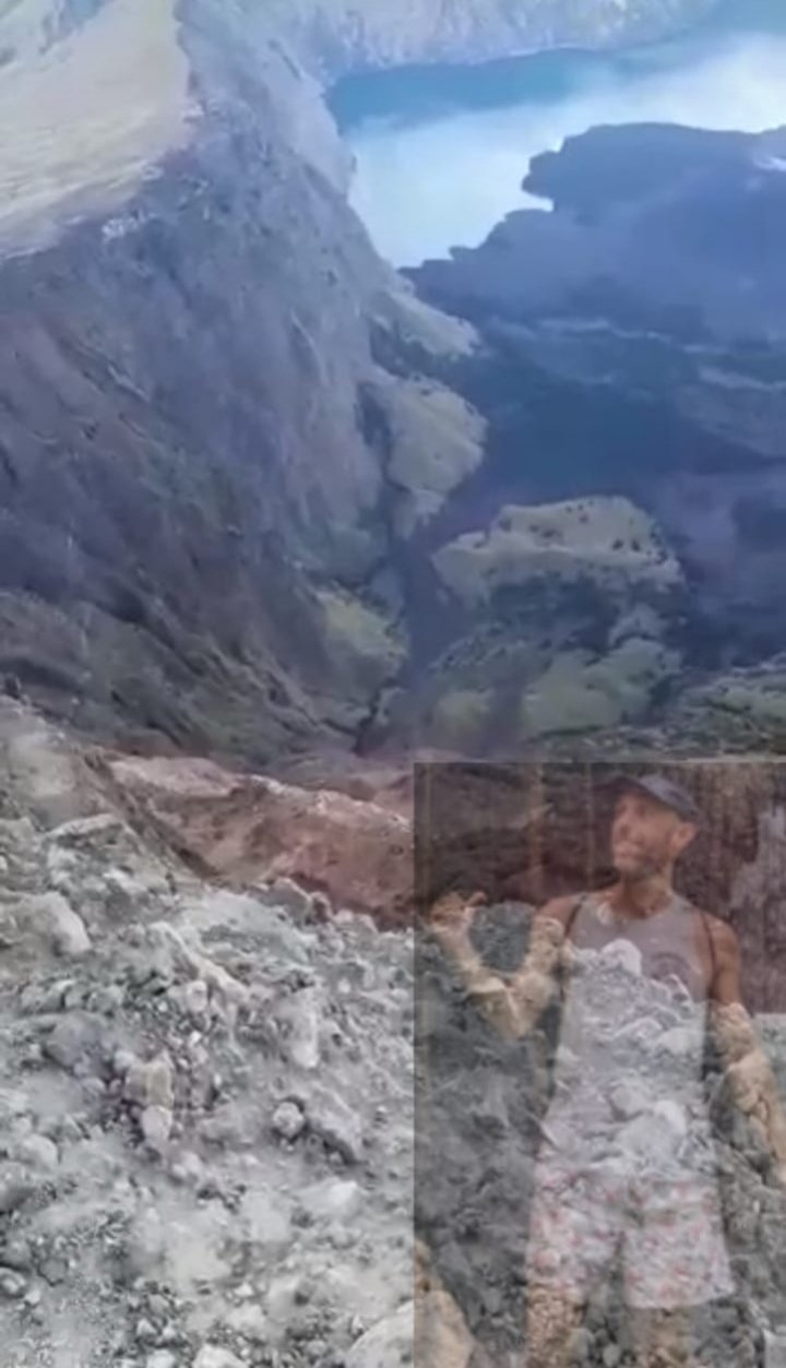 Pendaki Kelahiran Israel Tewas di Gunung Rinjani, Jatuh Pada Kawah Berkedalaman 150 Meter