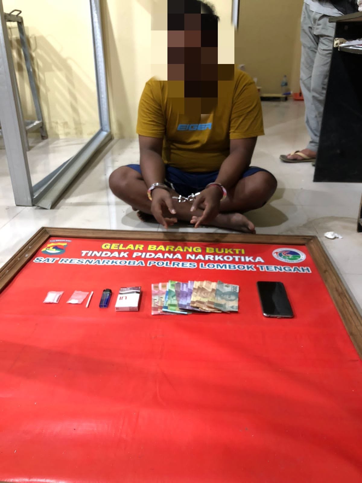 Warga Jonggat Lombok Tengah Ditangkap, Simpan Sabu Dibawah Kasur