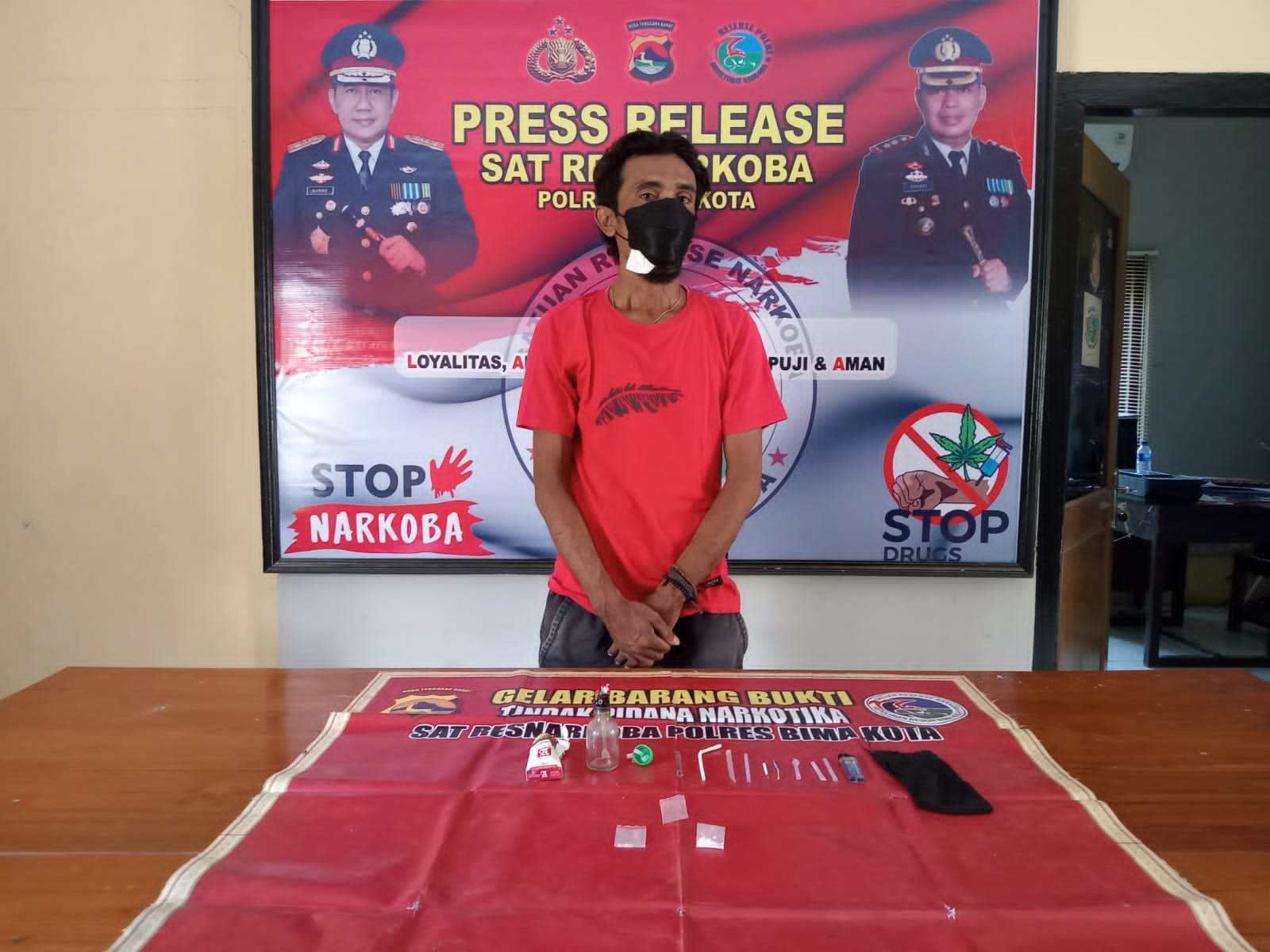 Edarkan Narkoba Warga Melayu Ditangkap Polresta Bima