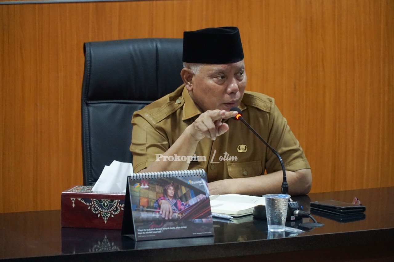 Bupati Kumpulkan Pimpinan OPD Lombok Timur, Ingatkan Cepat Tanggap Bencana