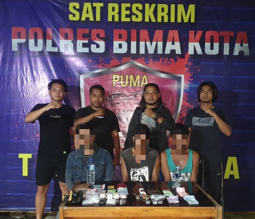 Gelar Pesta Narkoba di Bima, Pelaku dan 43, 46 Gram Sabu Diamankan dari Tersangka