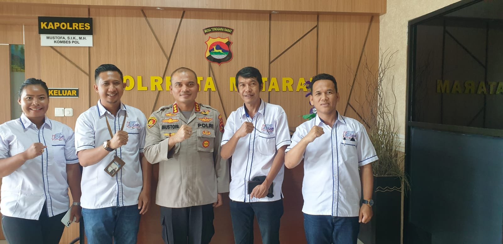 Pengurus SMSI NTB Silaturrahmi dengan Kapolresta Mataram