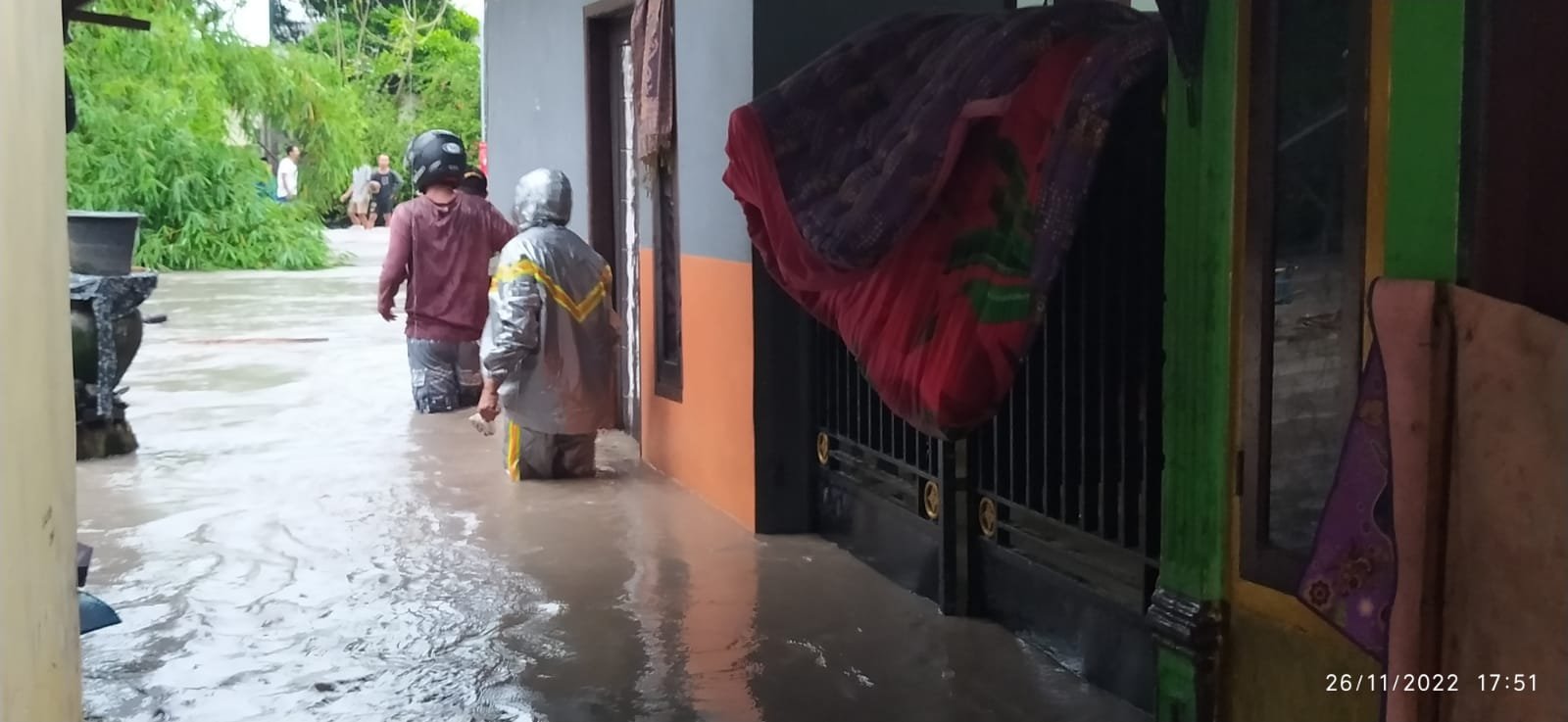 Air Sungai Beleke Meluap Puluhan Rumah Terendam Banjir