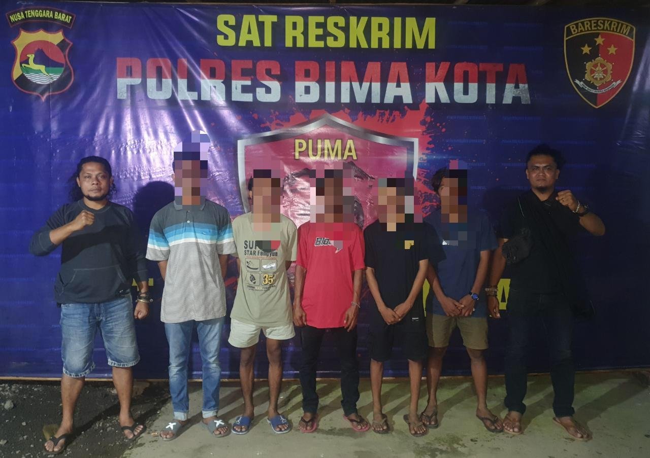 Lima Pelaku Pengeroyok Korban Heryanto Ditangkap di Rumah Masing Masing