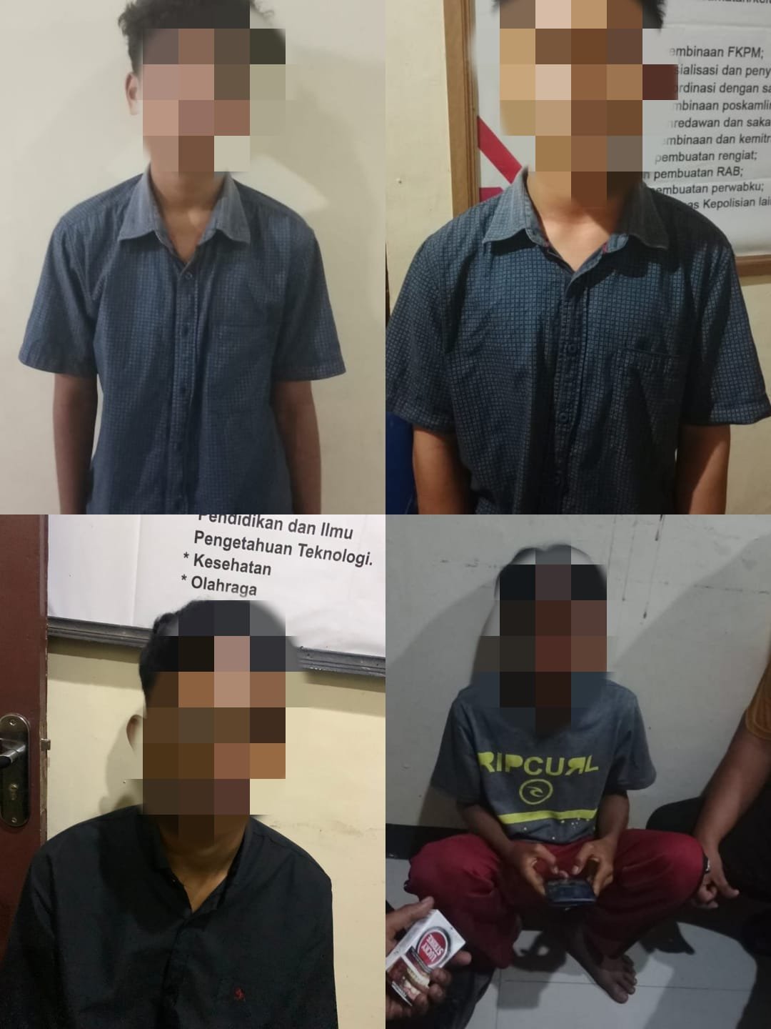 Empat Pelajar Diamankan Keroyok Seorang Remaja di Lapangan Volley Kalimango Alas