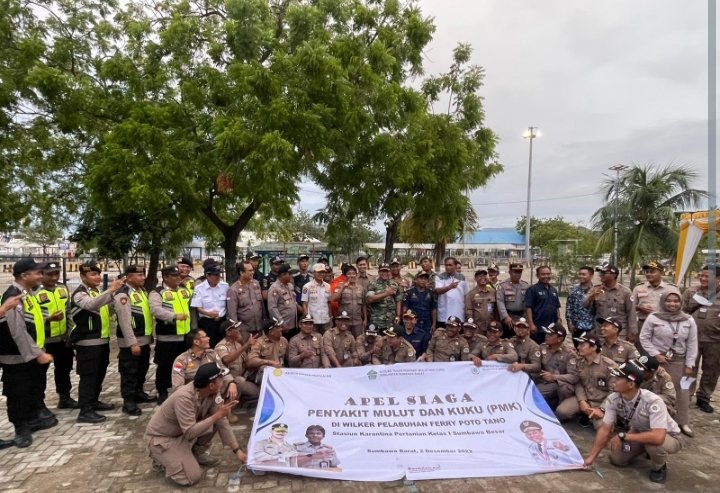 Tangani PMK di KSB, Gabungan Instansi Terkait Gelar Apel Siaga