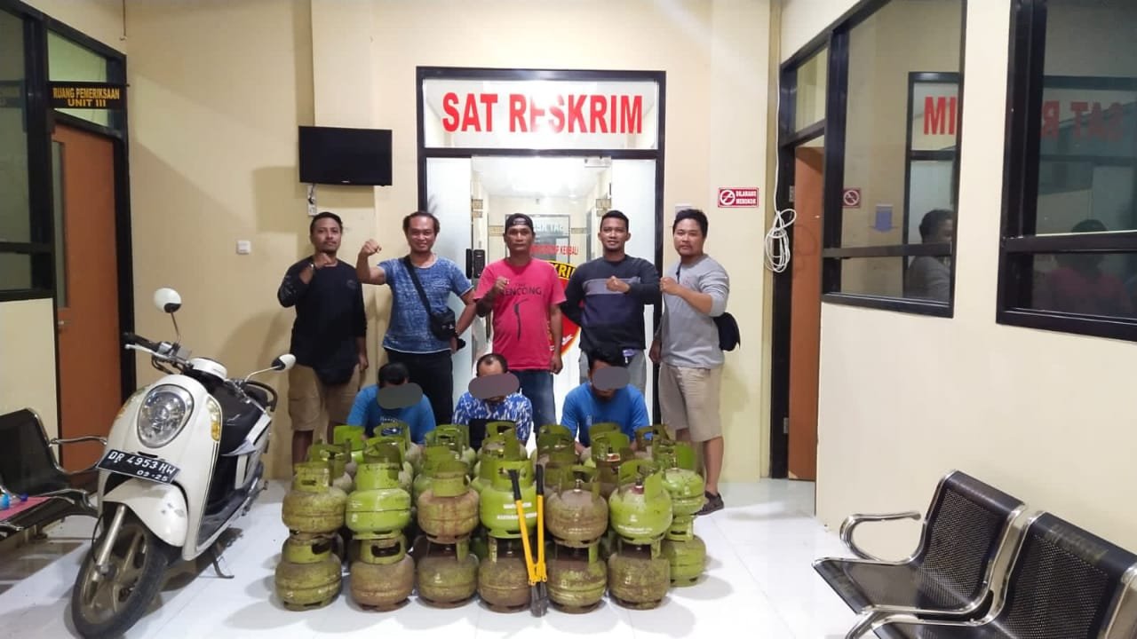 Komplotan Spesialis Pencuri Gas LPG Lombok Utara Berhasil Ditangkap