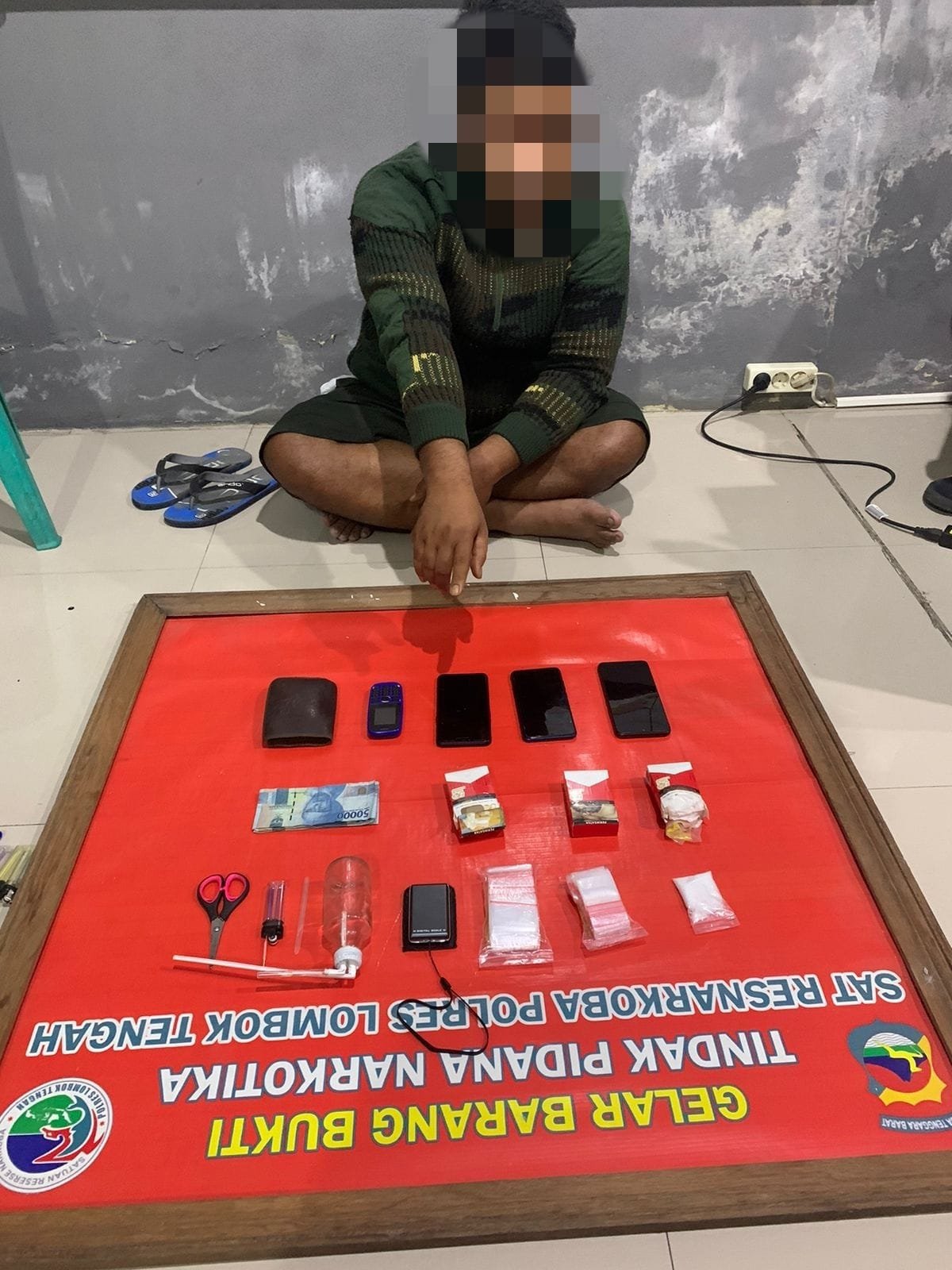 Residivis Narkoba Ditangkap, Barang Bukti 15 Gram Sabu Diperoleh dari Temannya Warga Masbagik