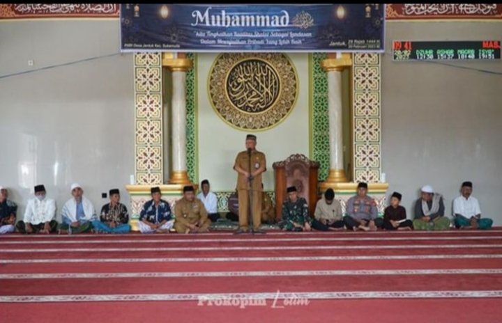Giliran Jamaah Masjid Sirojul Huda Jantuk Undang Bupati Isro Mi’raj
