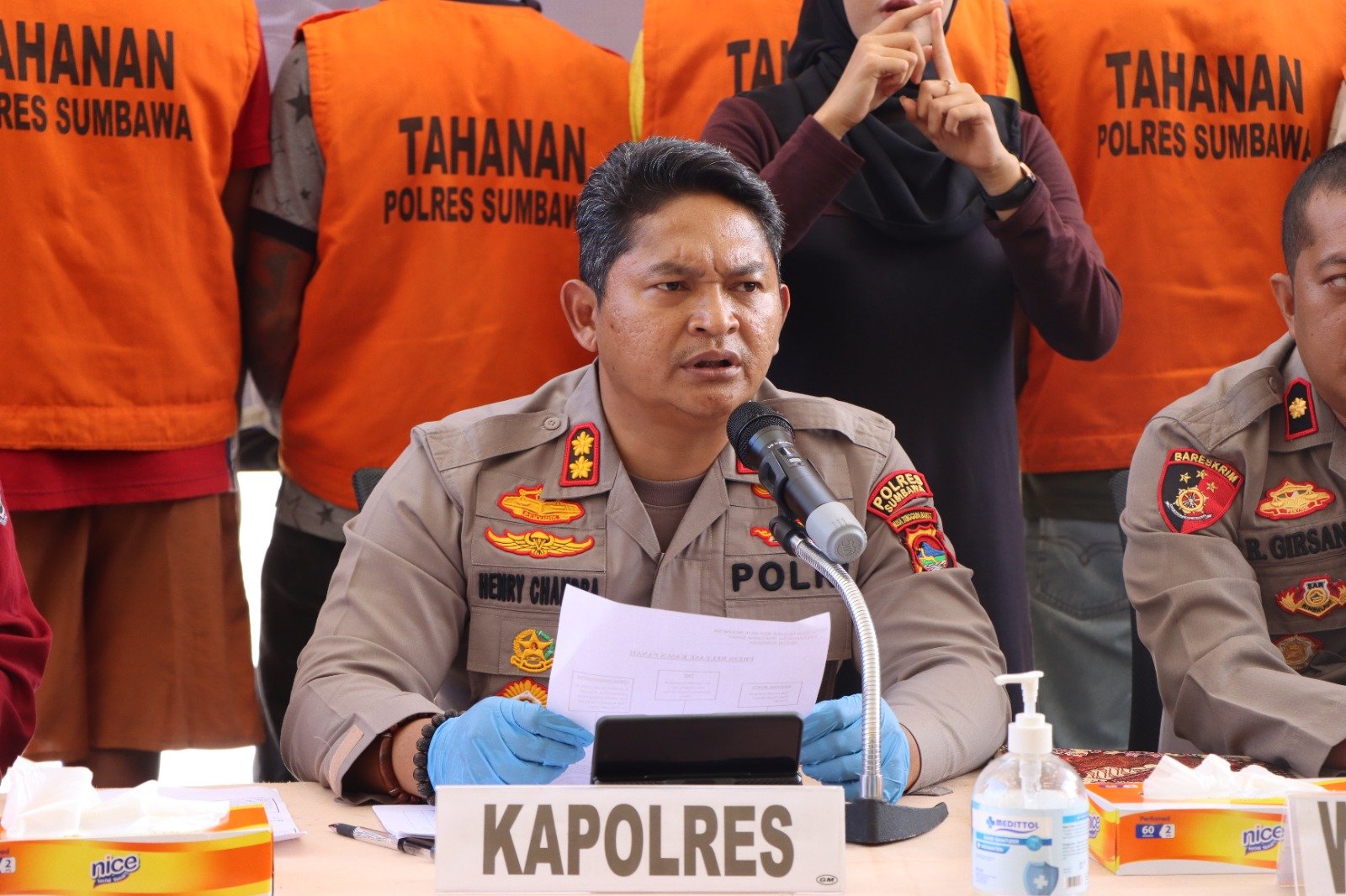 Komplotan Begal Terhadap Tiga Warga Asing di Berhasil Ditangkap Polres Sumbawa