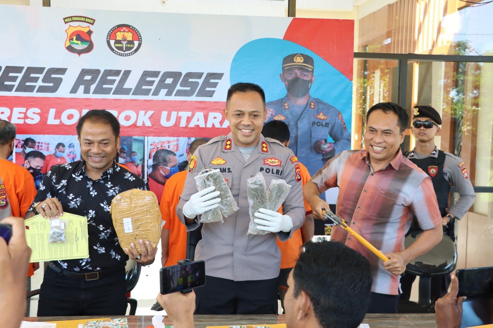 Undang Media, Kapolres Lombok Utara Paparkan Pengungkapan Kasus Curas, Curat, Cabul dan Narkoba