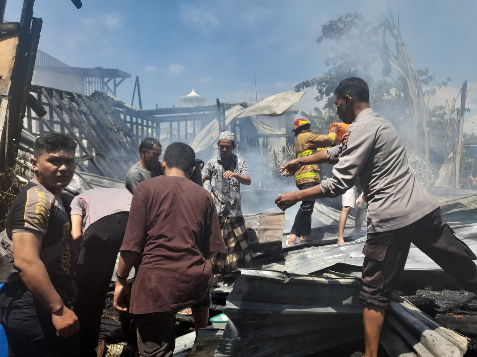 Rumah kos Terbakar di Gili Trawangan Kerugian Mencapai Ratusan Juta
