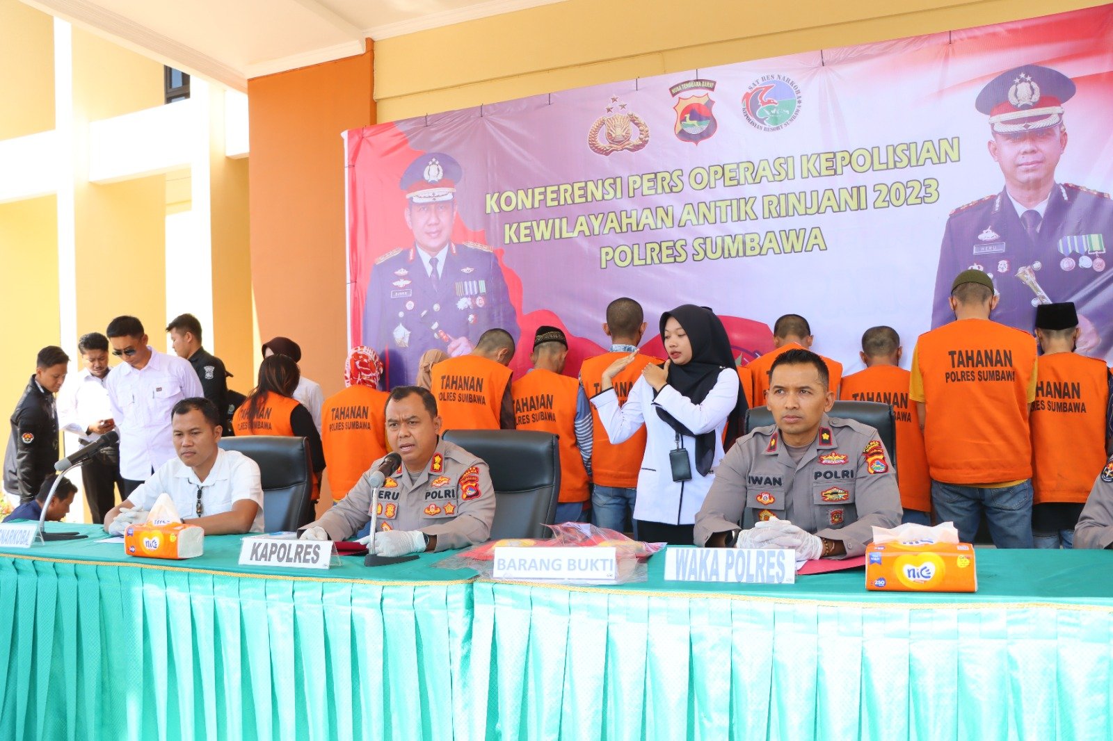 Selama Dua Pekan Polres Sumbawa Gulung 13 Tersangka Narkoba