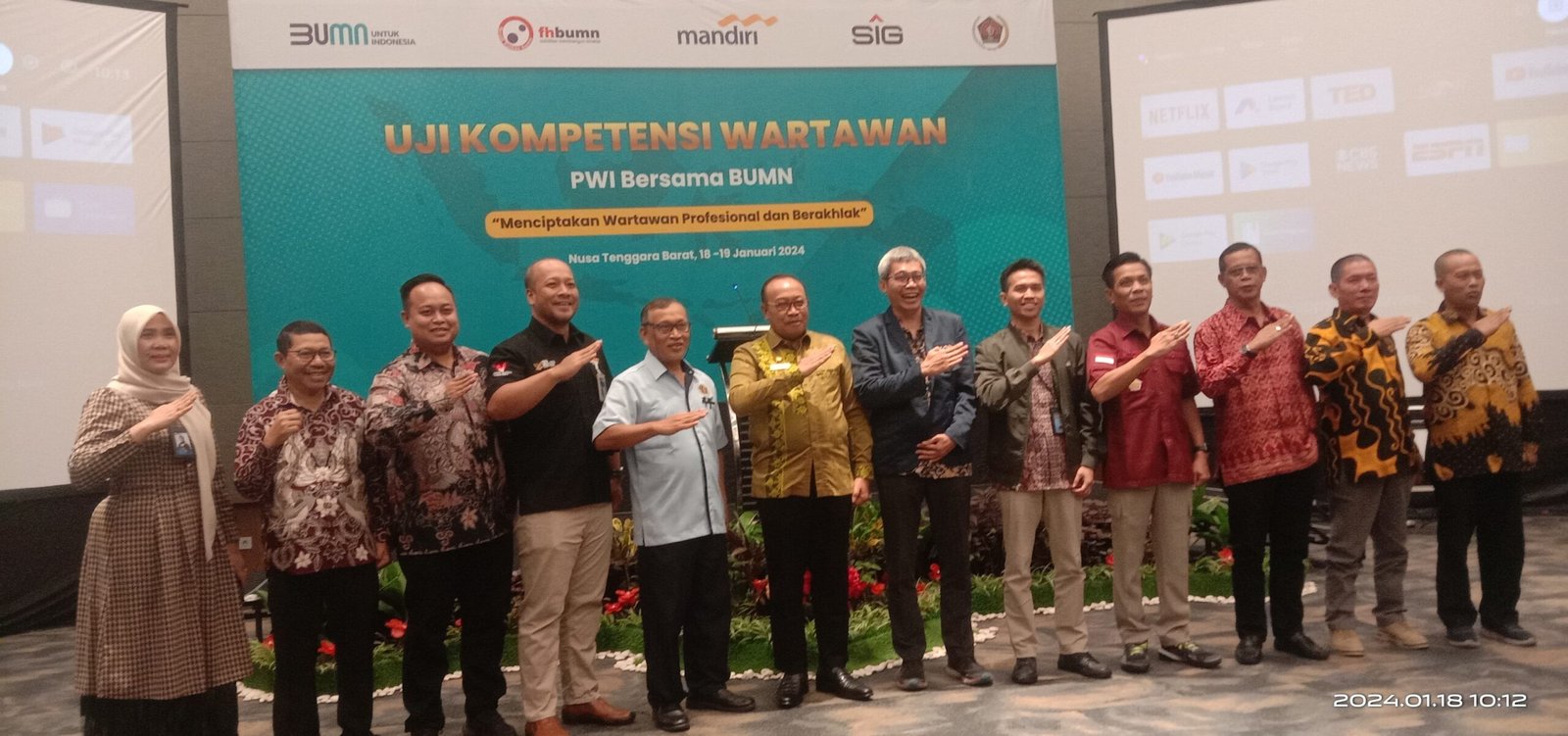 PT Bank Mandiri dan Semen Indonesia Harapkan UKW PWI NTB Ciptakan Wartawan Berkualitas