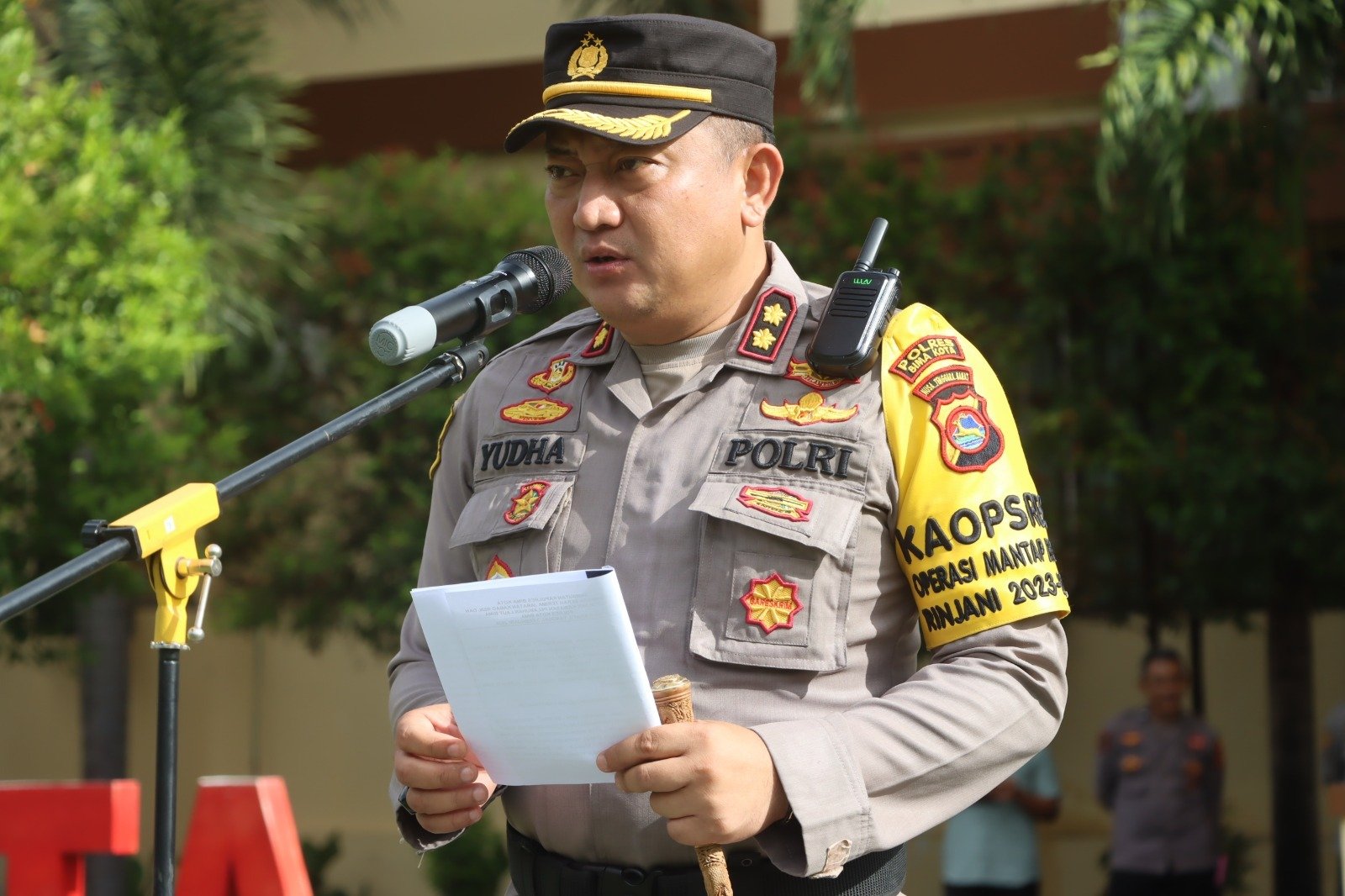 Kapolres  Himbau Warga Bima Kota Jaga Kamtibmas Pasca Pemilu