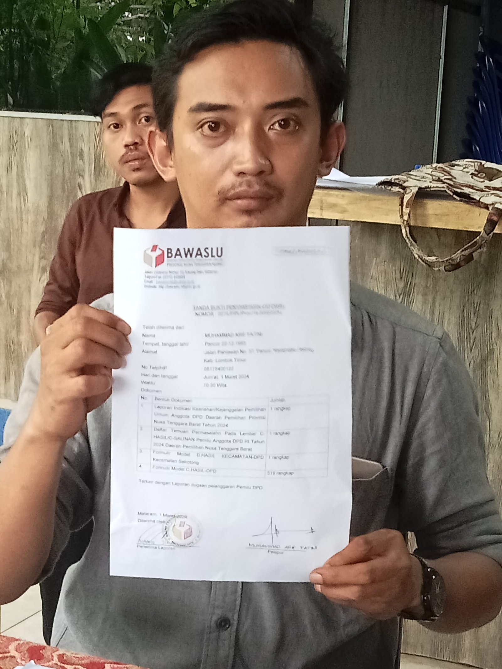 Data Siluman Membunting ke Calon DPD Tertentu, Laporan  Sukisman Azmy Siap Ditindak Lanjuti Bawaslu NTB