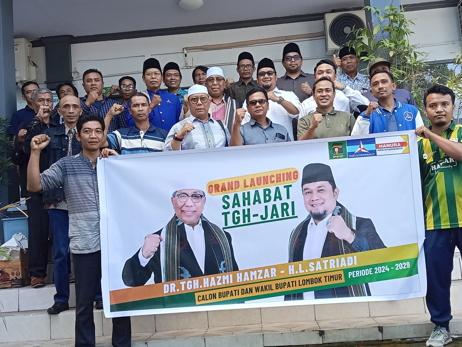 Gas..! Tuan Guru Hazmi dan Satriadi Launching Pasangan  Menuju Lombok Timur Sehat