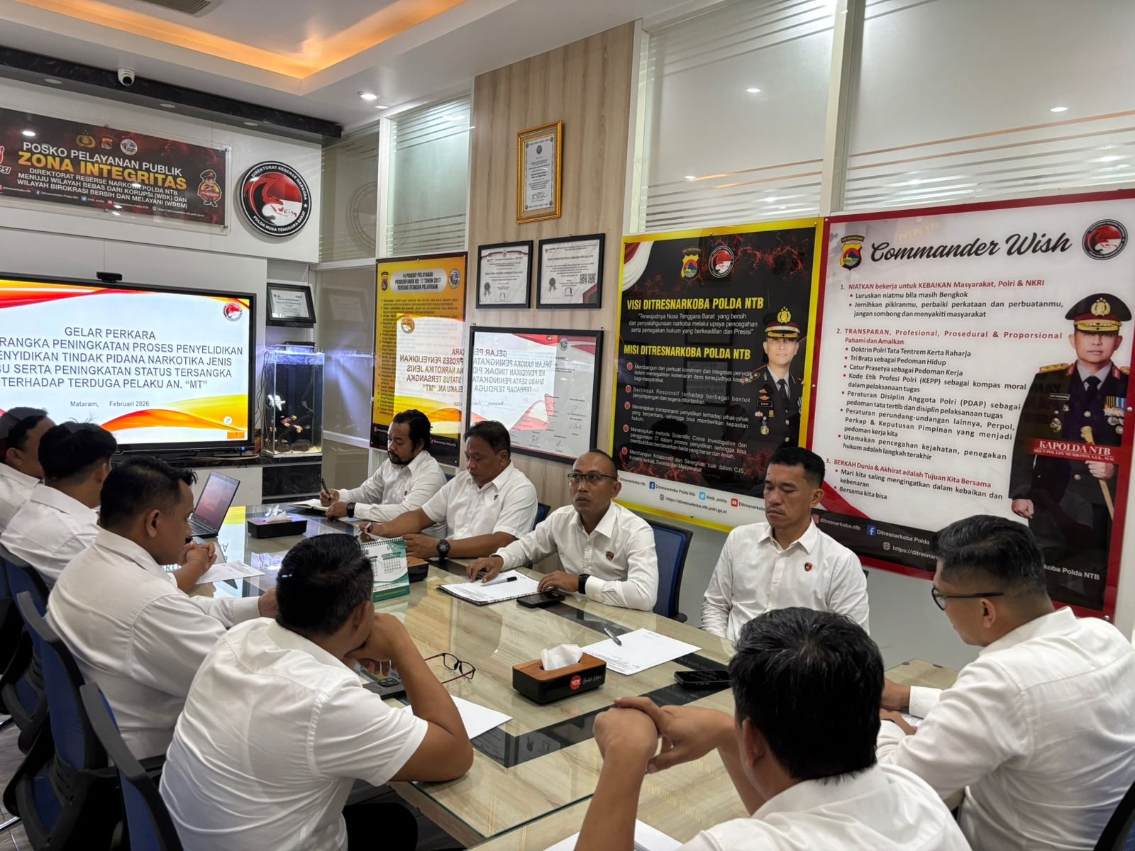 Gelar Perkara Polda NTB Naikkan Status Pemilik 79 Gram Sabu ke Tingkat Penyidikan