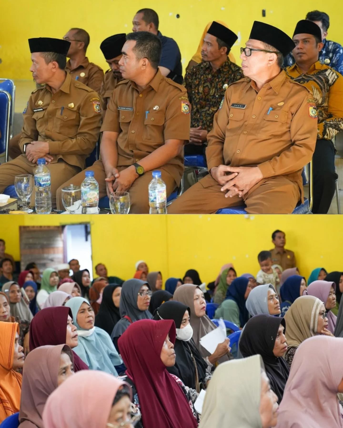 Bupati Lotim Serahkan Bantuan untuk Korban Kebakaran Pasar Pringgabaya