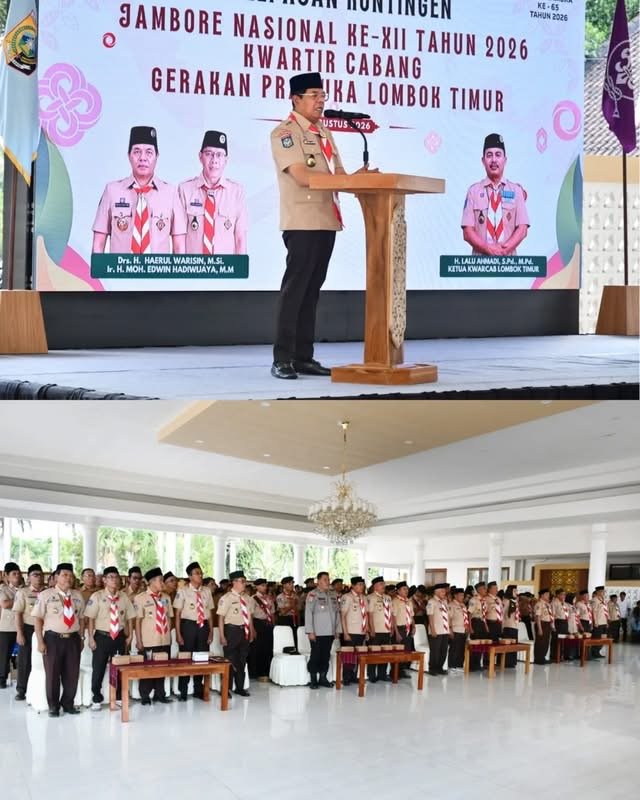 Bupati Lepas 80 Kontingen Jamnas XII Lotim, Pesan: Jaga Nama Baik Daerah
